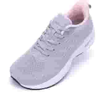 Tênis feminino de caminhada com bico largo, tênis de corrida atlético, casual, academia, esportivo, para fascite plantar, alívio da dor nos pés, 36-42