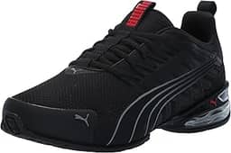 Tênis de corrida masculino Voltaic Evo, Puma Preto-tempestuoso ardósia - para todos os tempos vermelho, 42